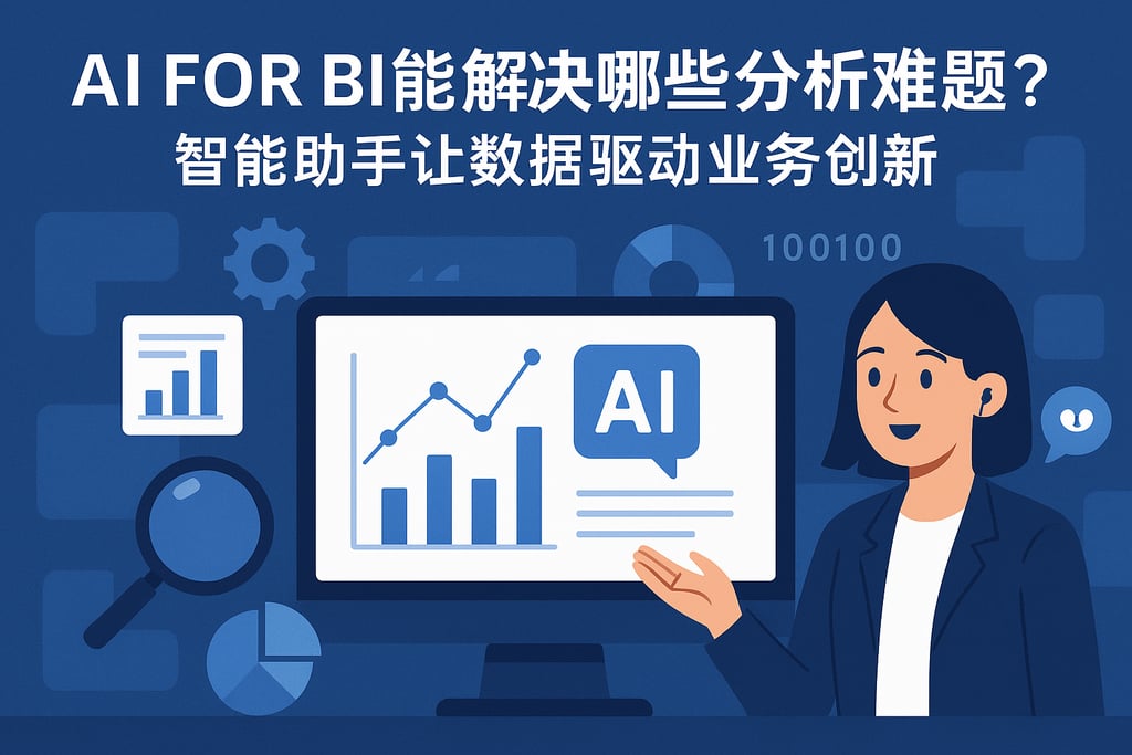 AI For BI能解决哪些分析难题？智能助手让数据驱动业务创新